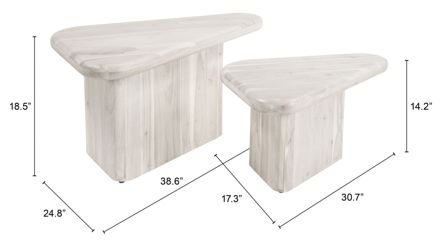 Navidic Coffee Table Set – Whitewashed