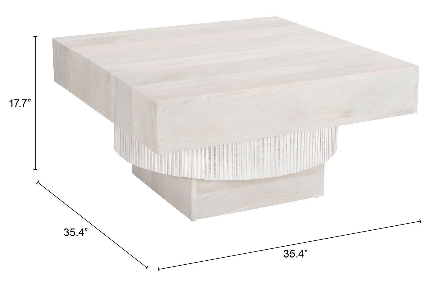 Trani Coffee Table Whitewashed