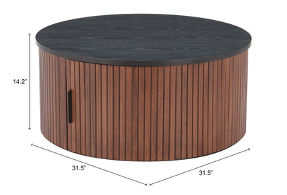 Nejaus Coffee Table – Black & Walnut