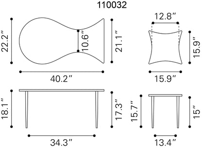 Norden Coffee Table Set – Black & Bronze