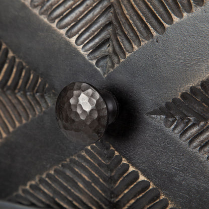 24" Brown Wood Coffee Table With Three Drawers – Modern Luxury Collection