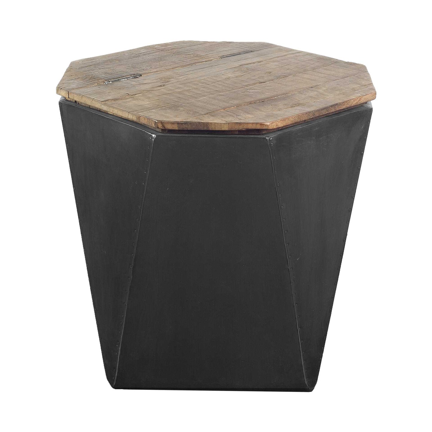 21" Black Solid Wood End Table – Modern Luxury Collection