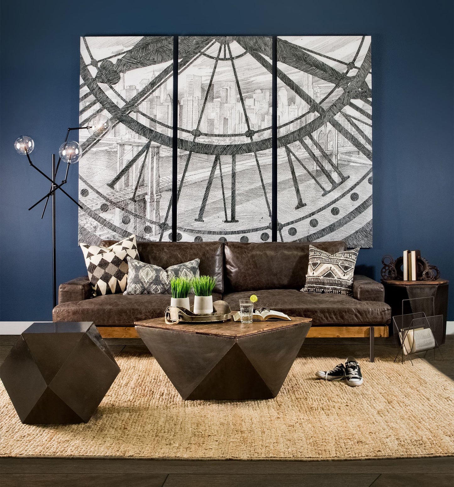 21" Black Solid Wood End Table – Modern Luxury Collection