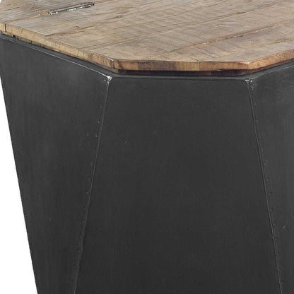 21" Black Solid Wood End Table – Modern Luxury Collection