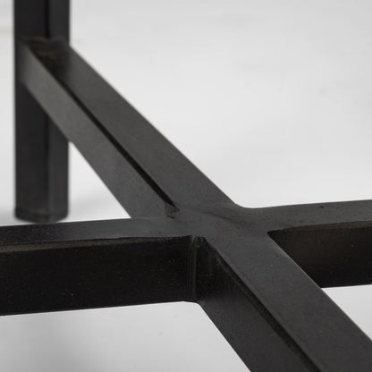 24" Marble & Solid Wood End Table – Luxe Marble Collection