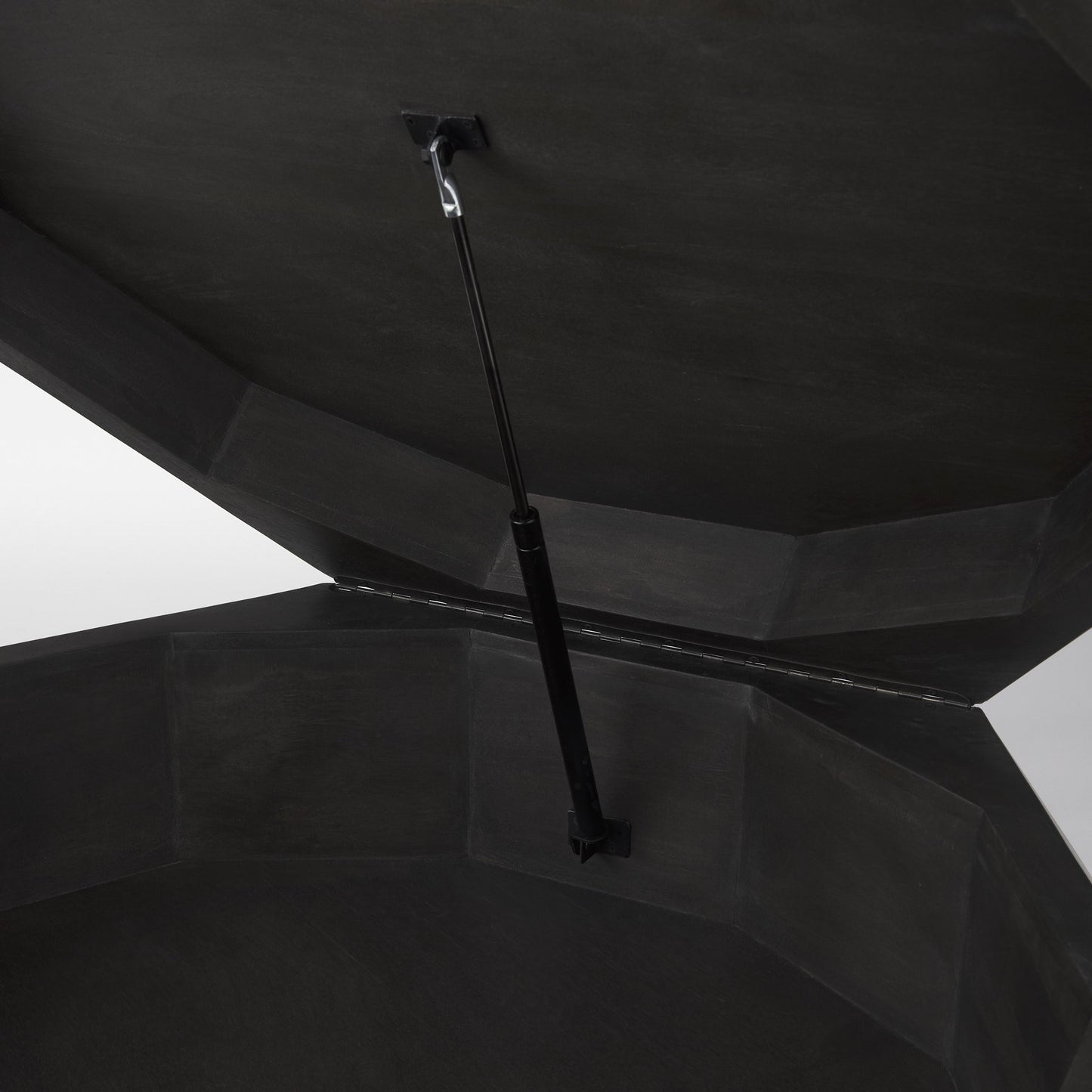 48" Black Wood Octagon Coffee Table – Modern Luxury Collection