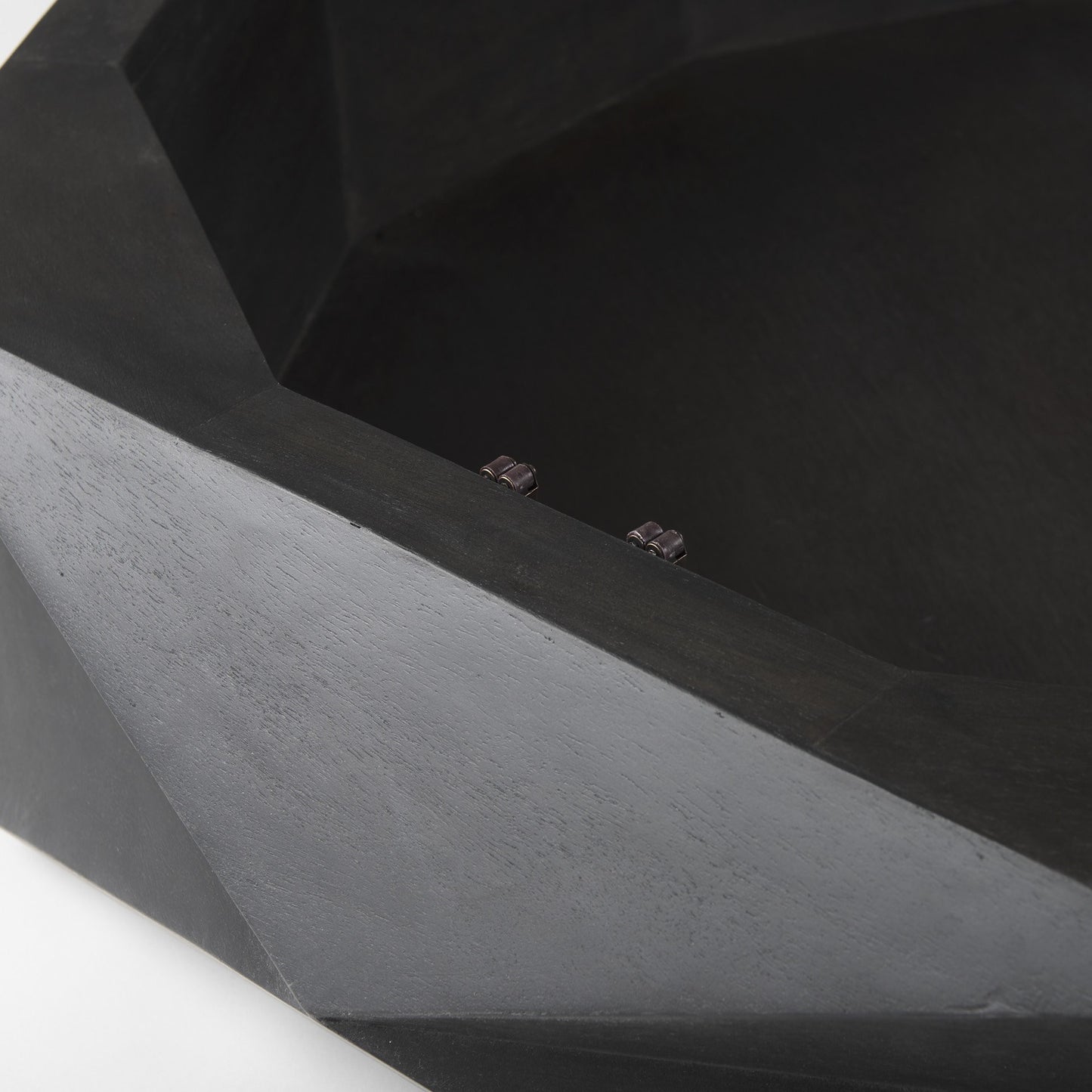 48" Black Wood Octagon Coffee Table – Modern Luxury Collection