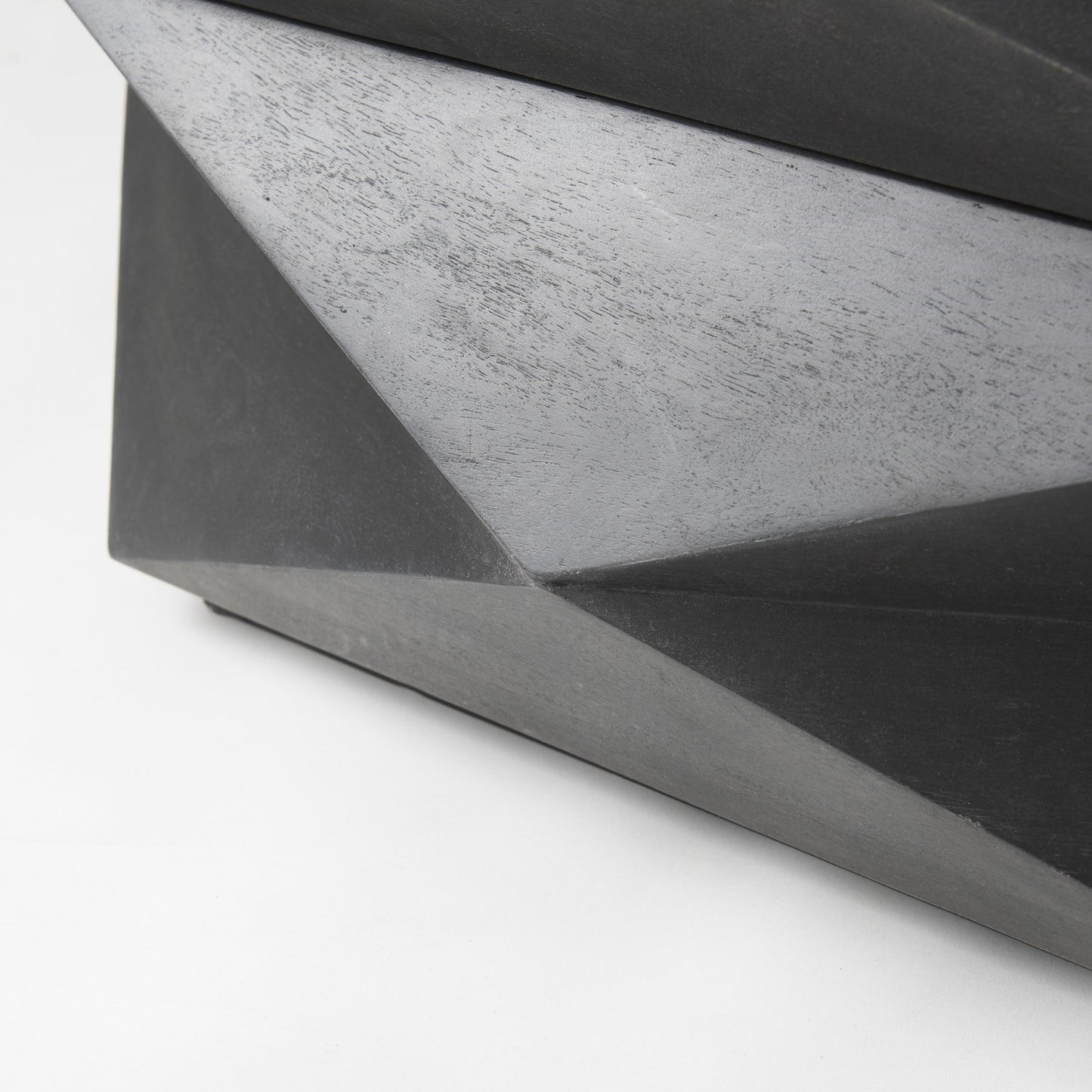 48" Black Wood Octagon Coffee Table – Modern Luxury Collection