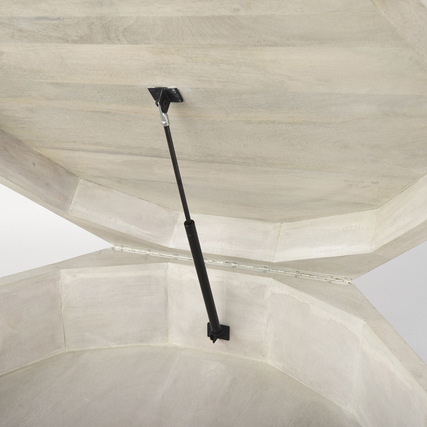 48" Natural Solid Wood Hexagon Lift-Top Coffee Table – Modern Luxury Collection