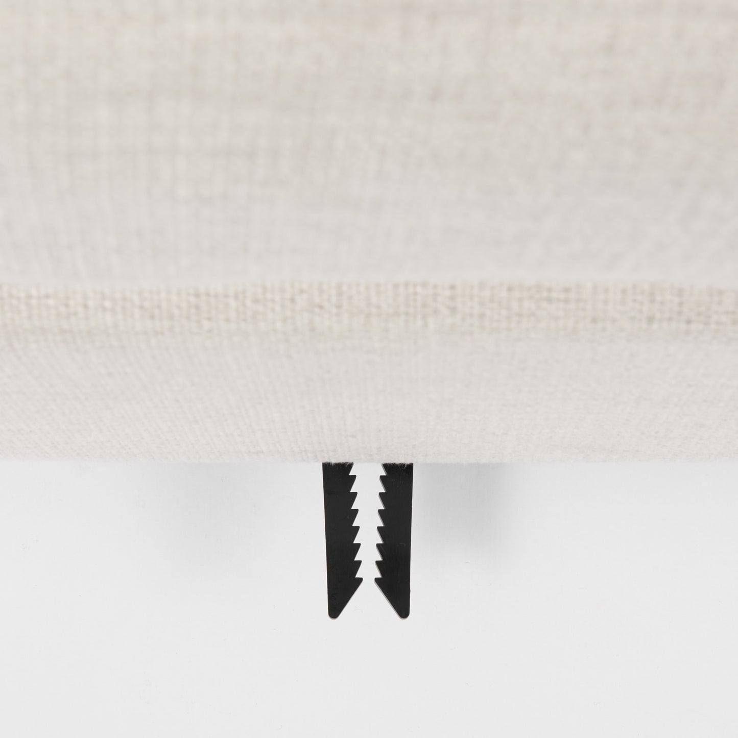 39" Beige Fabric & Brown Wood Cocktail Ottoman – Luxe Lounge Collection