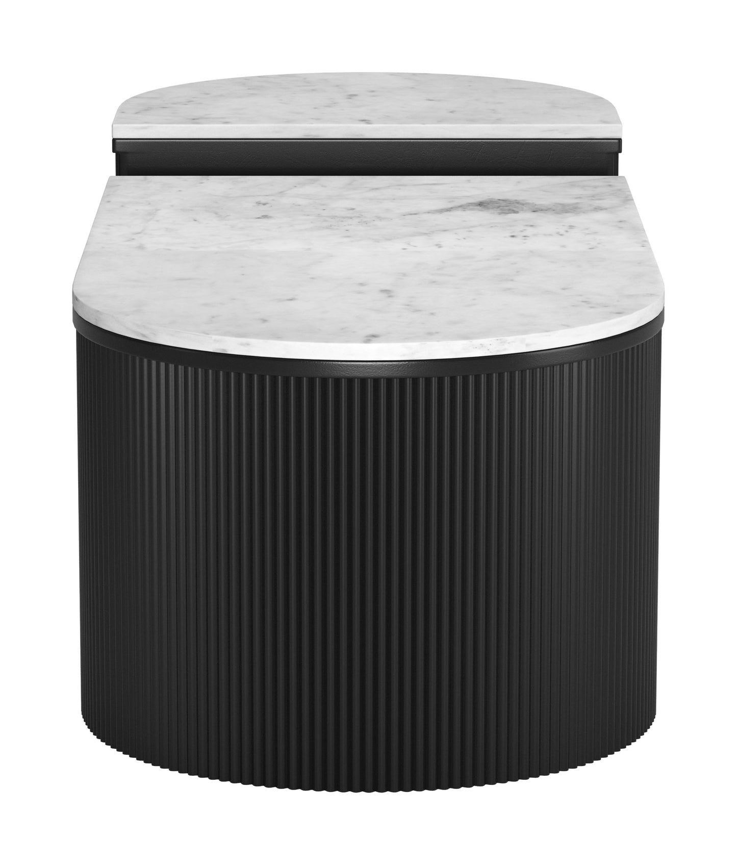 Ormara Coffee Table Set – White & Black