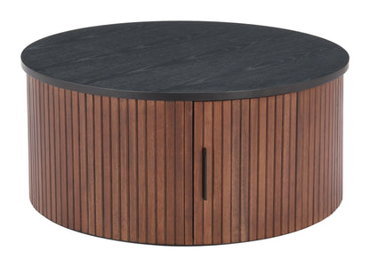 Nejaus Coffee Table – Black & Walnut