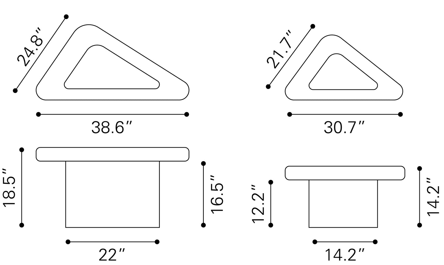 Navidic Coffee Table Set – Whitewashed