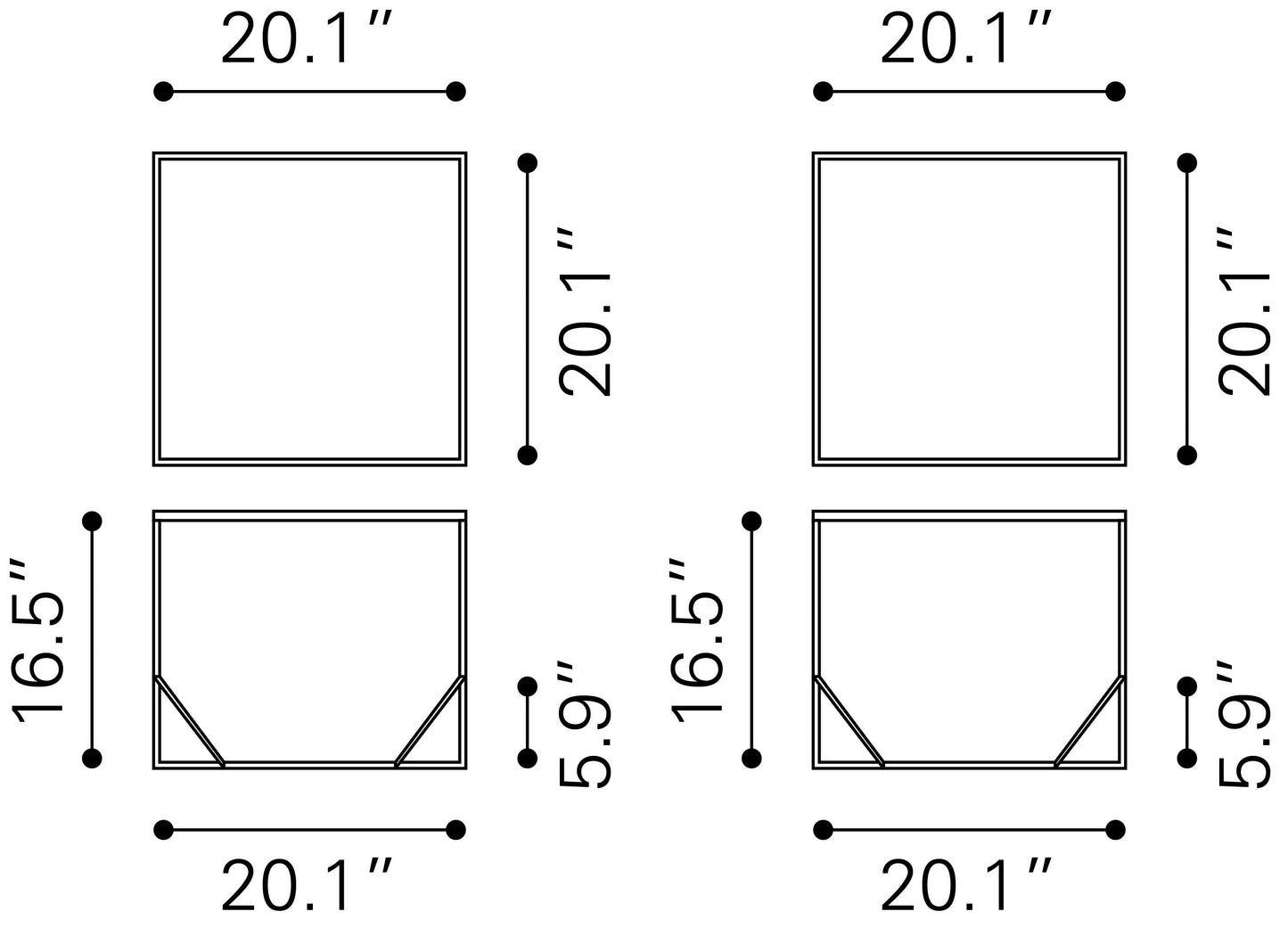 Arzon Coffee Table Set