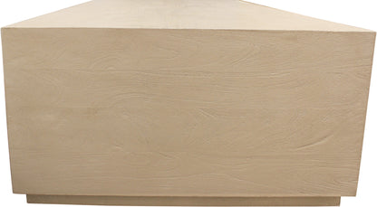 66" Natural Solid Wood Distressed Coffee Table – Luxury Wood Collection