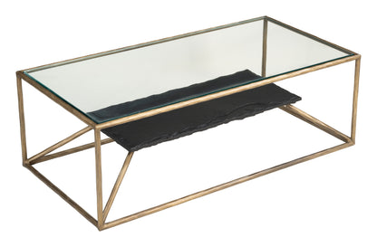 Ranol Coffee Table – Brass