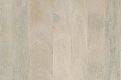 24" White Solid Wood Square Sled End Table – Luxe Minimal Collection