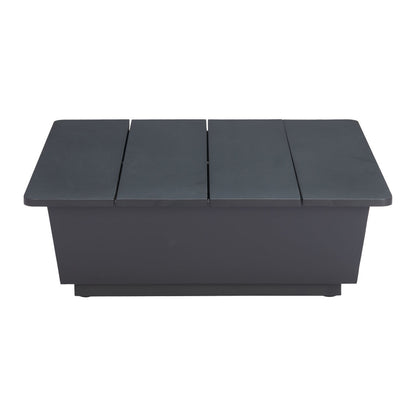 11" Black Aluminum Square Block End Table – Modern Luxe Accent Collection
