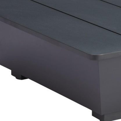 11" Black Aluminum Square Block End Table – Modern Luxe Accent Collection