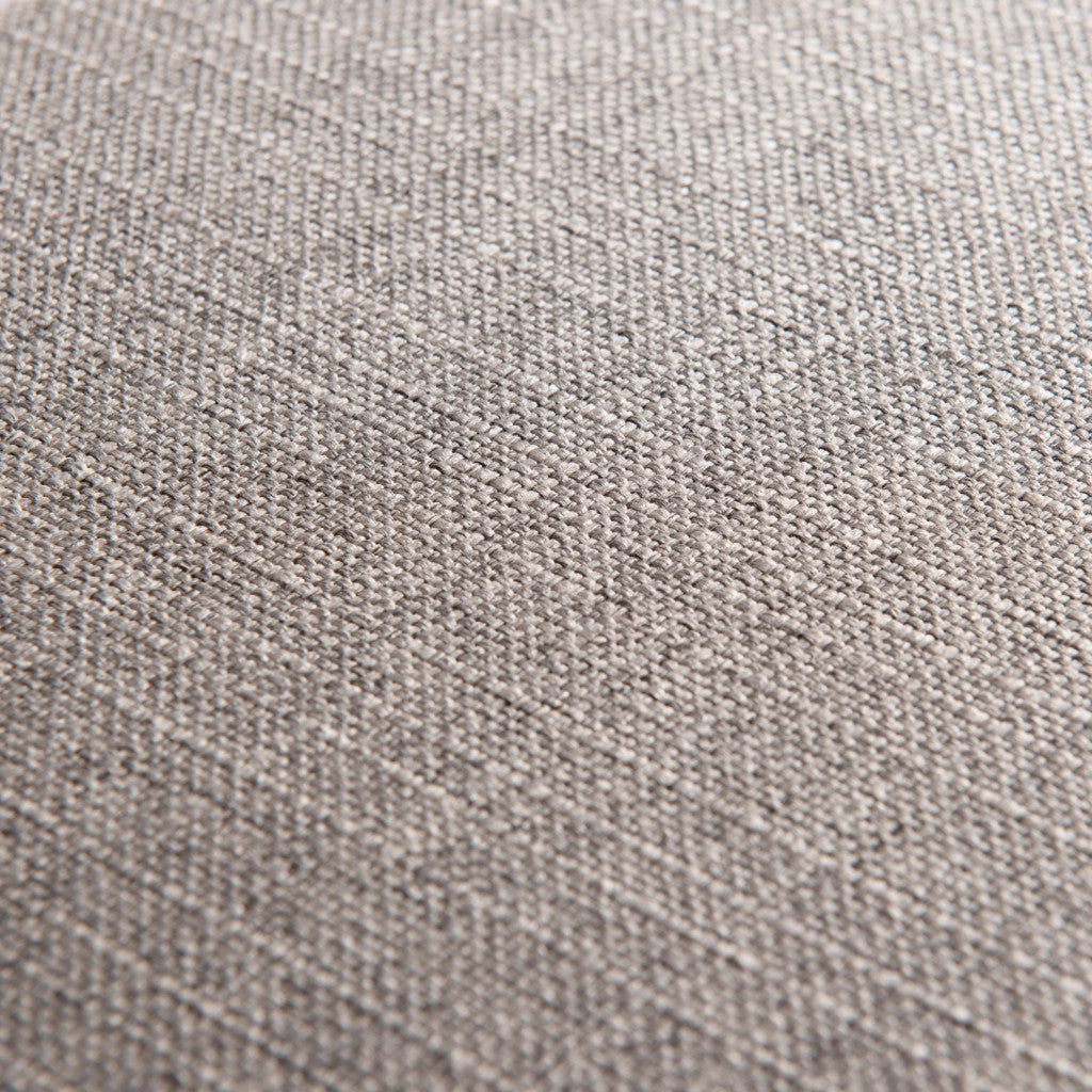 20" Gray & Black Fabric Ottoman – Luxe Lounge Accent