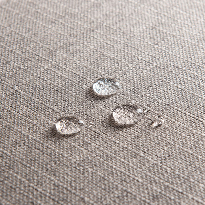 20" Gray & Black Fabric Ottoman – Luxe Lounge Accent