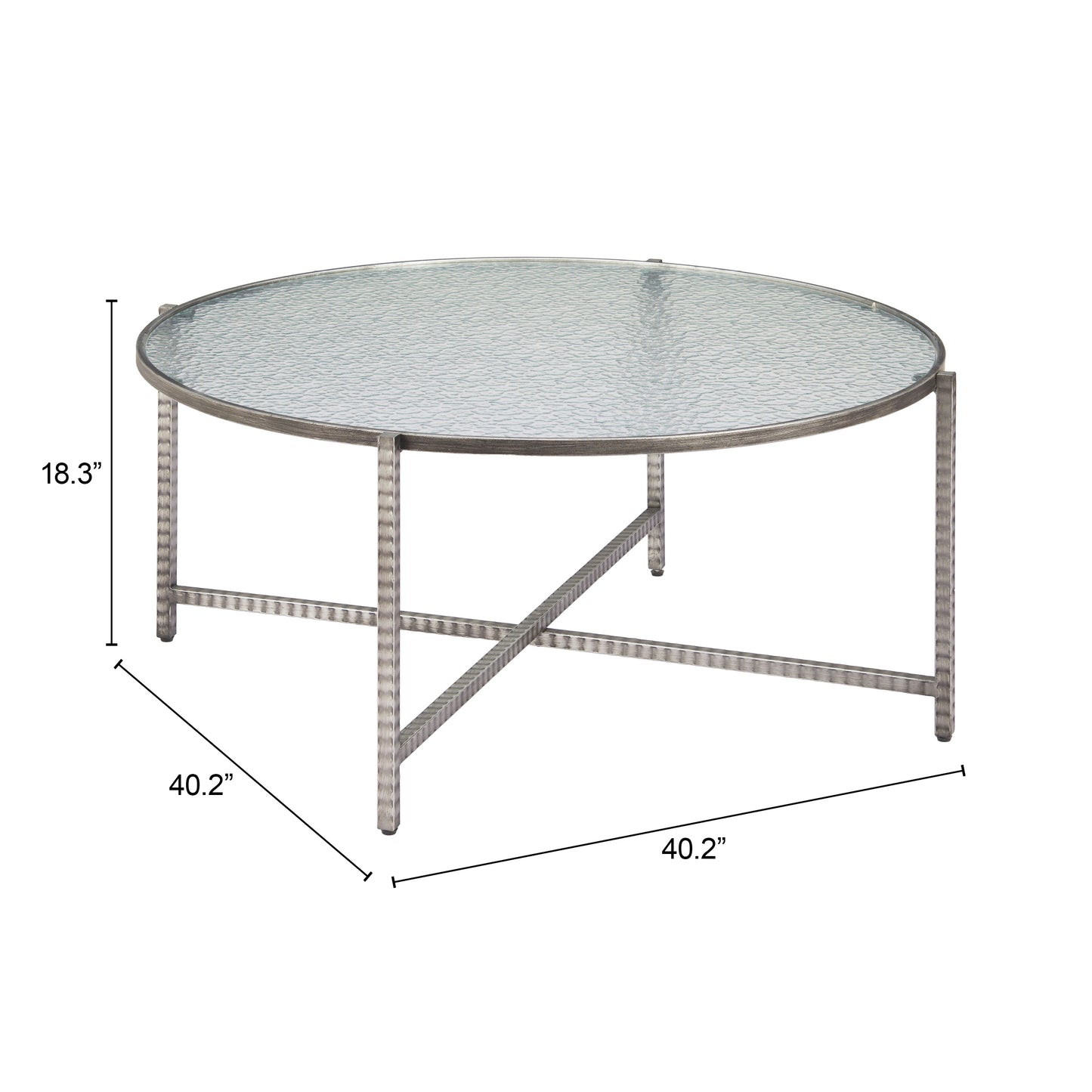 Vetro Coffee Table Silver