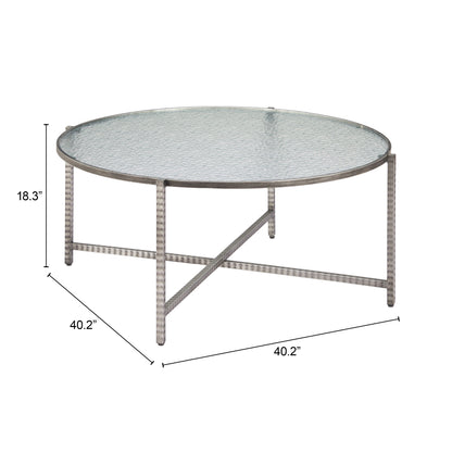 Vetro Coffee Table Silver