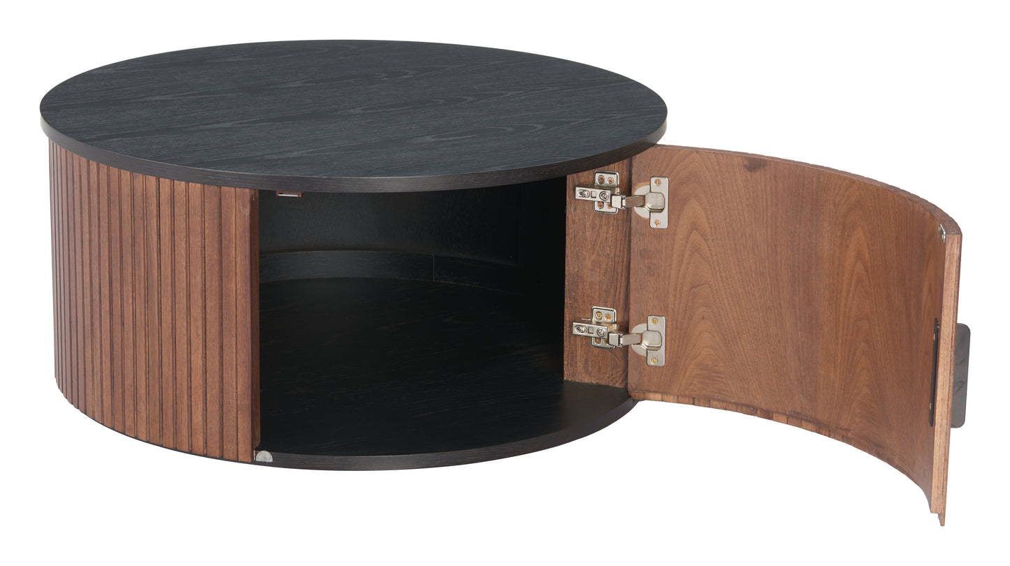 Nejaus Coffee Table – Black & Walnut
