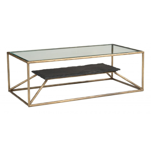 Ranol Coffee Table – Brass